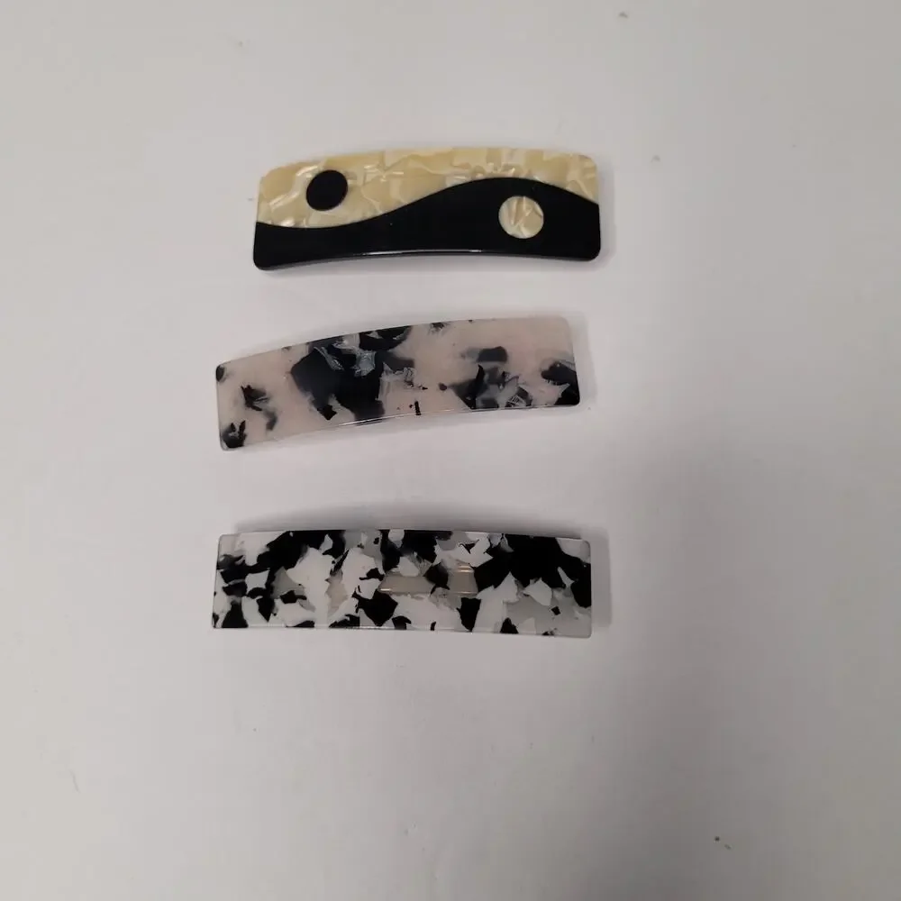 Elegant Chinese Style Hair Barrettes - Set of Three